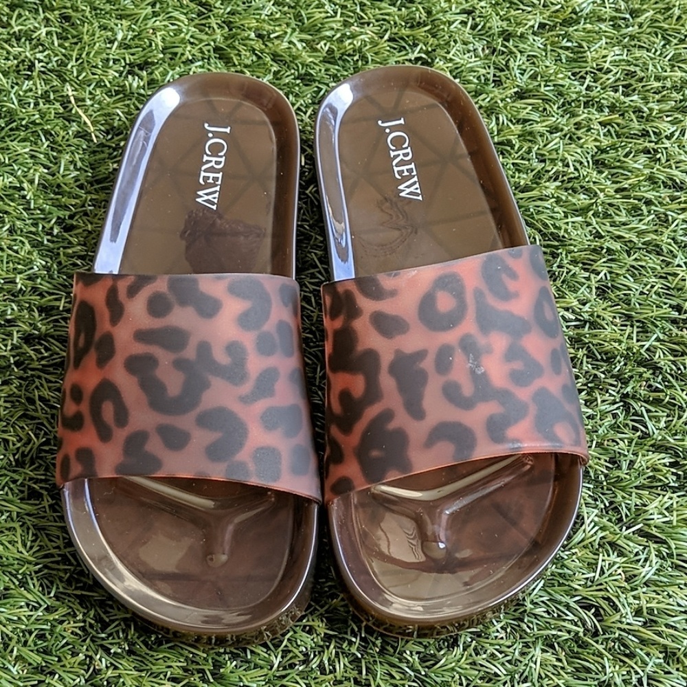 JCrew Tortoise Pool Slides